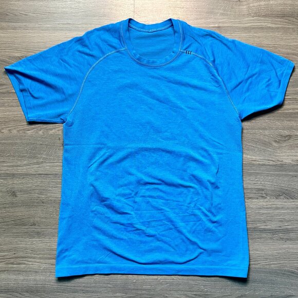 Lululemon Men's Metal Vent Tech Short Sleeve Shirt - Poseidon Blue - Picture 2 of 8